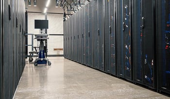 Photo of data center rack equipment