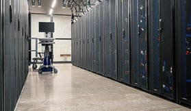 Photo of data center rack equipment
