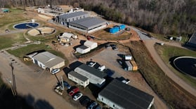 aerial view of the Henry Fork Wastewater Facility