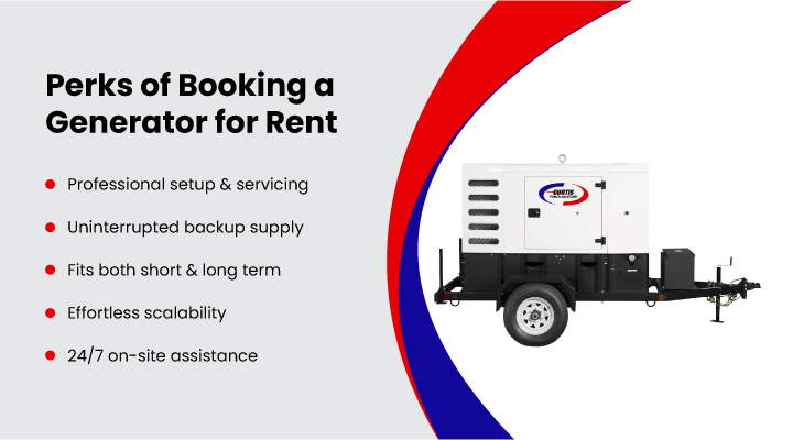 perks of booking a generator for rent